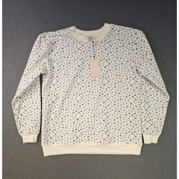 if it were me Tops - If it were Me Crew Neck Sweatshirt Size Large All over Small Floral Print